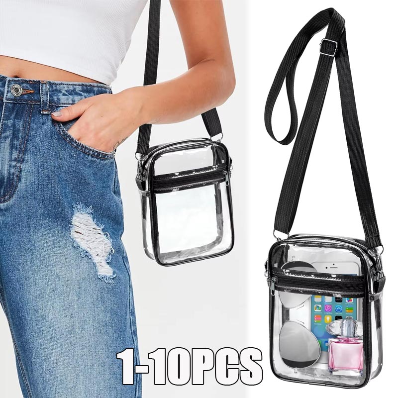 Event & Party Supply Photos - 1-10PCS Women Clear Crossbody Bag Transparent