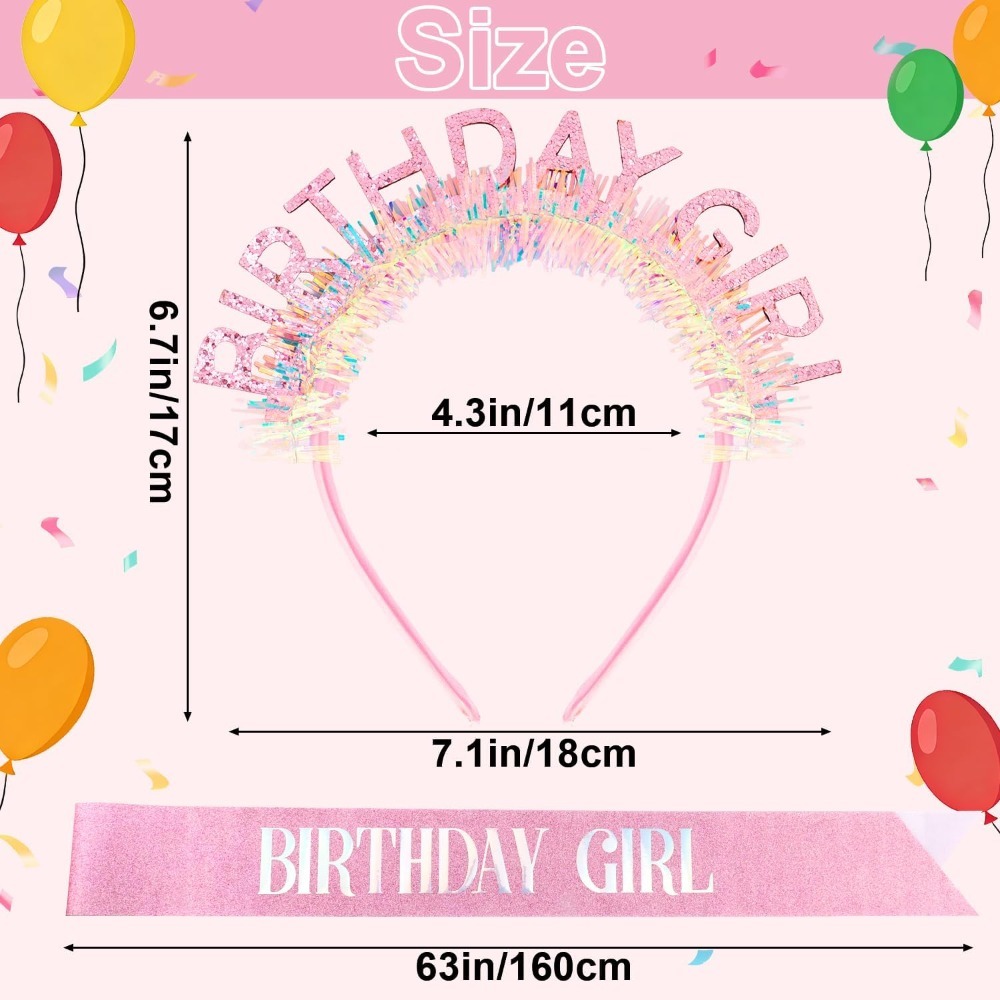 Birthday Girl Sash Glitter Hea - Birthday Sash Glitter review and price