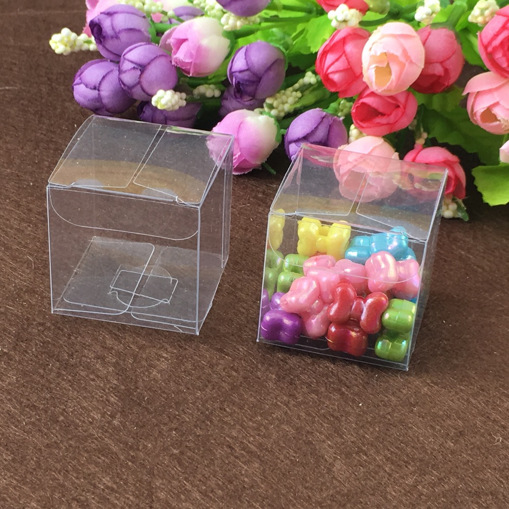 50pcs 9*9*9cm clear plastic pv - Event Party Box review and price