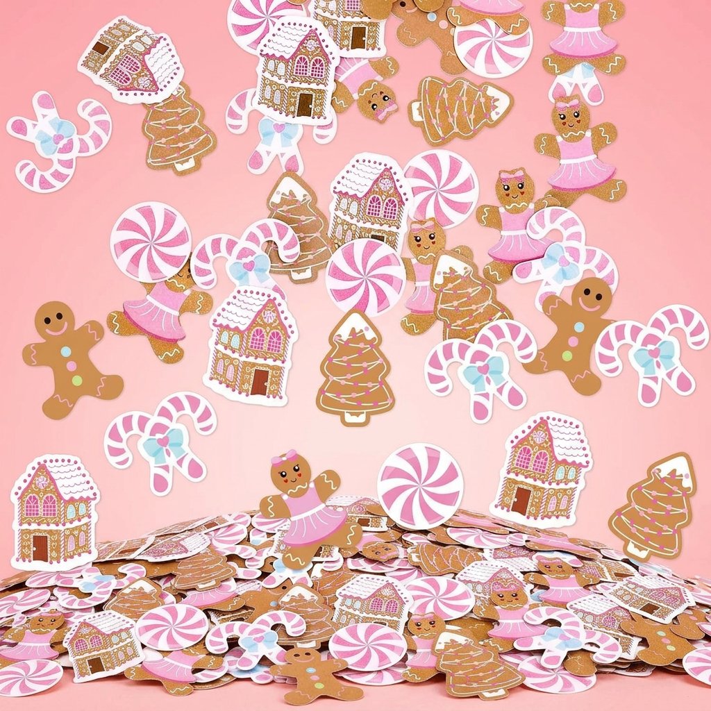 330Pcs Pink Gingerbread Christ - Papercraft Supply Confetti review and price