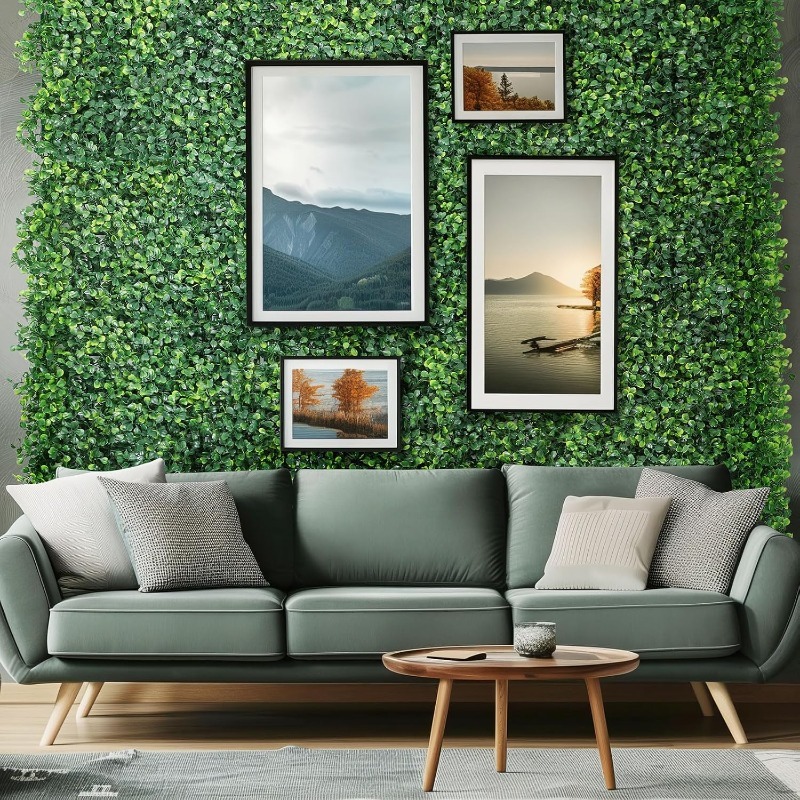 1/3/6Pcs Artificial Plants Gra - Flower Wall Panel review and price