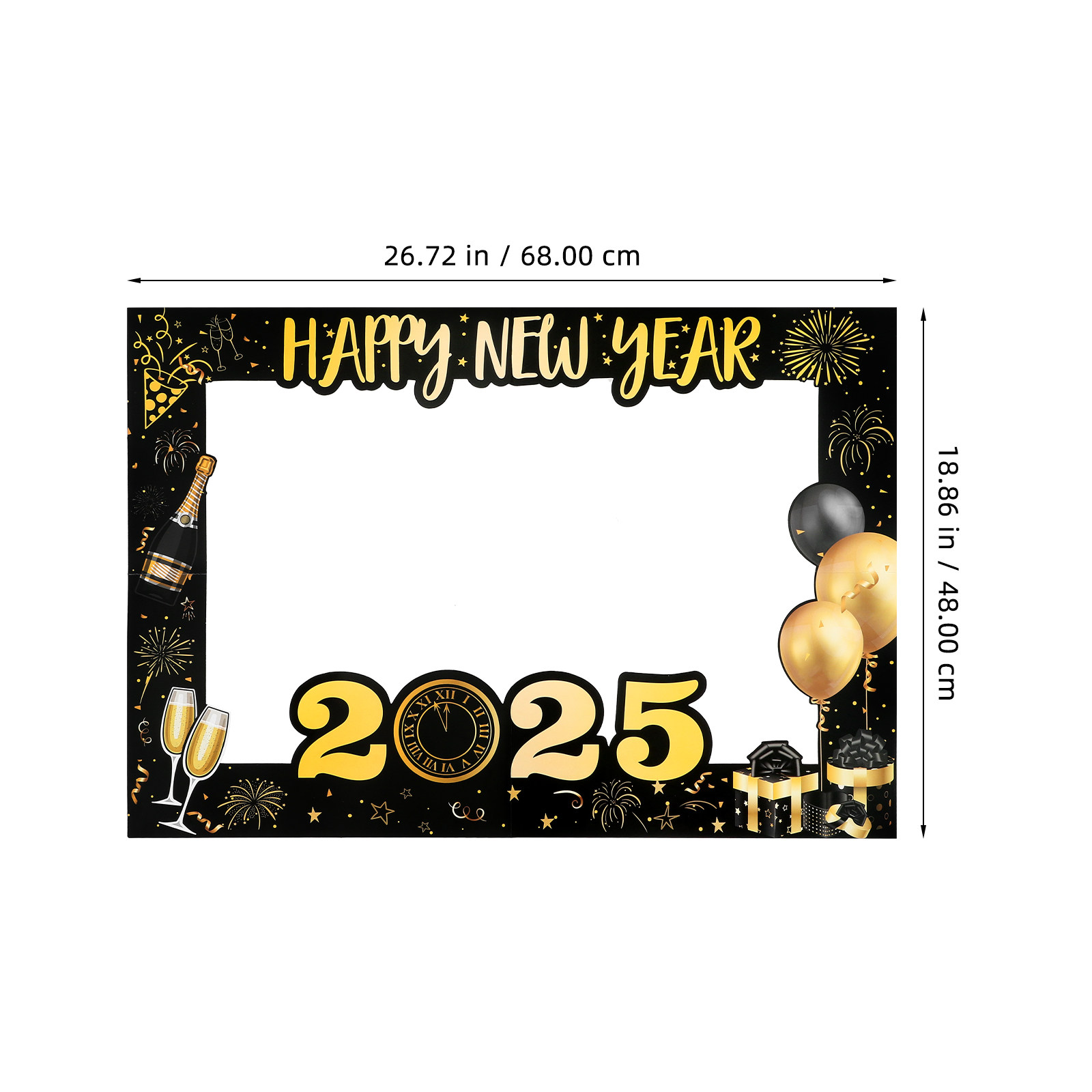 Creative Black Gold 2025 Photo - Photo Booth Frame review and price