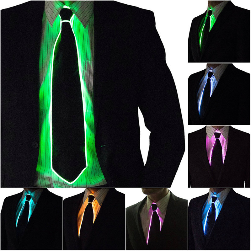 Men Glowing Tie EL Wire Neon L - Event Party Dj review and price