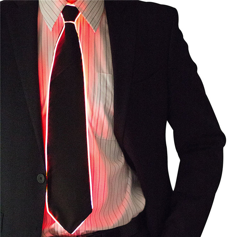Men Glowing Tie EL Wire Neon L - Event Party Dj review and price