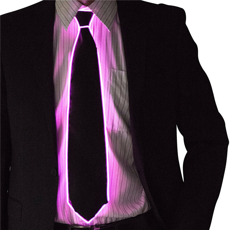 Men Glowing Tie EL Wire Neon L - Event Party Dj review and price