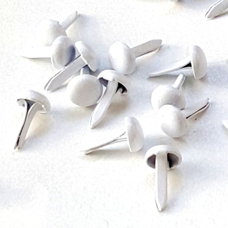 500pcs 4.5mm White  Metal Brad - Papercraft Supply Invitation review and price