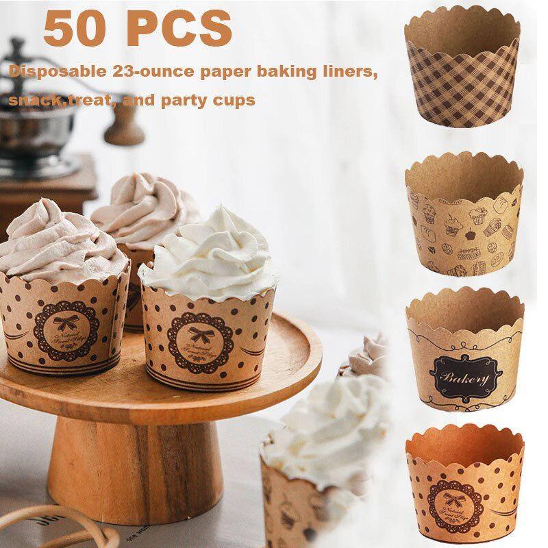 50Pcs/Pack Cupcake Paper Cups  - Plastic Cup 50Pcs review and price