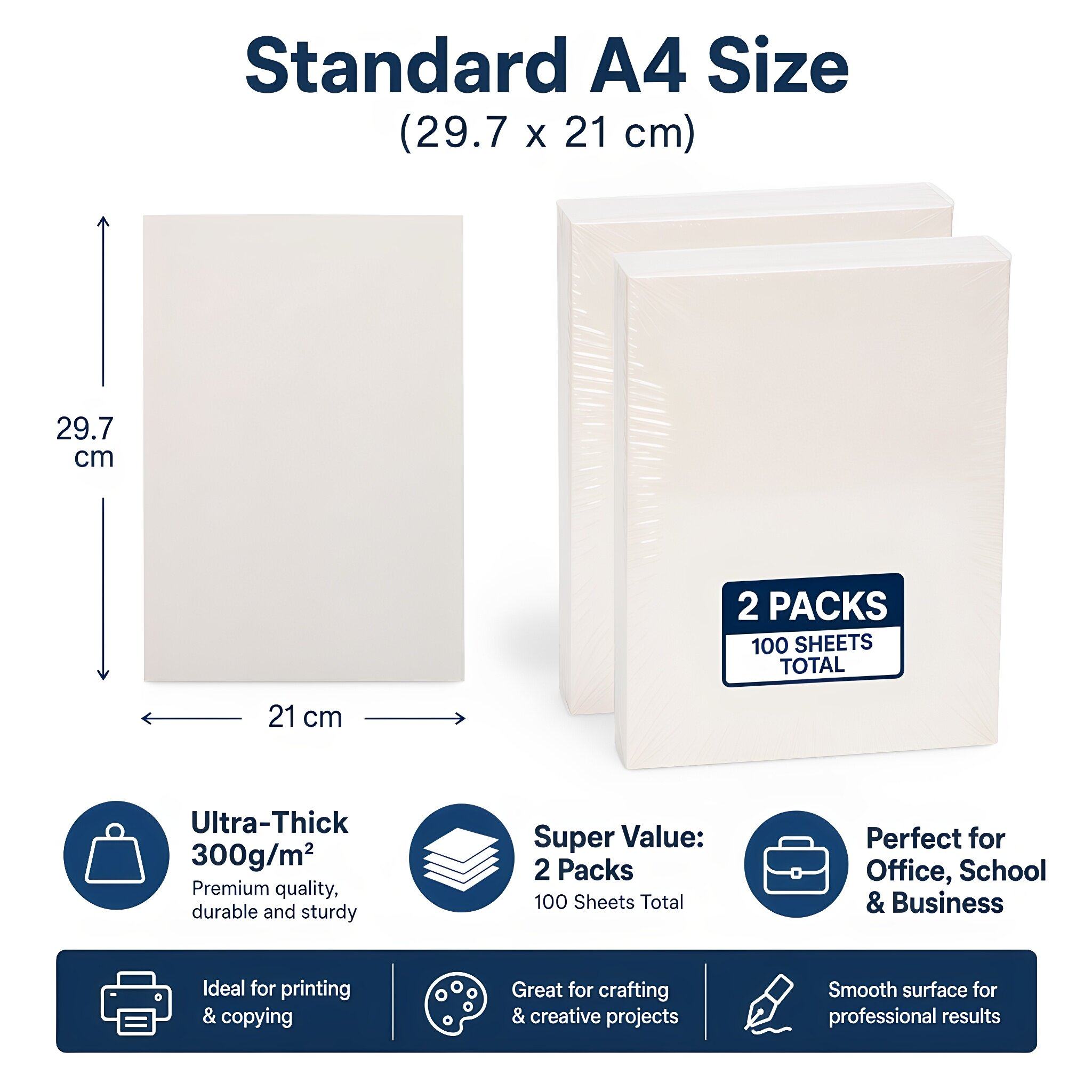 100Pcs A4 Ivory Cream Cardstoc - Papercraft Supply Invitation review and price