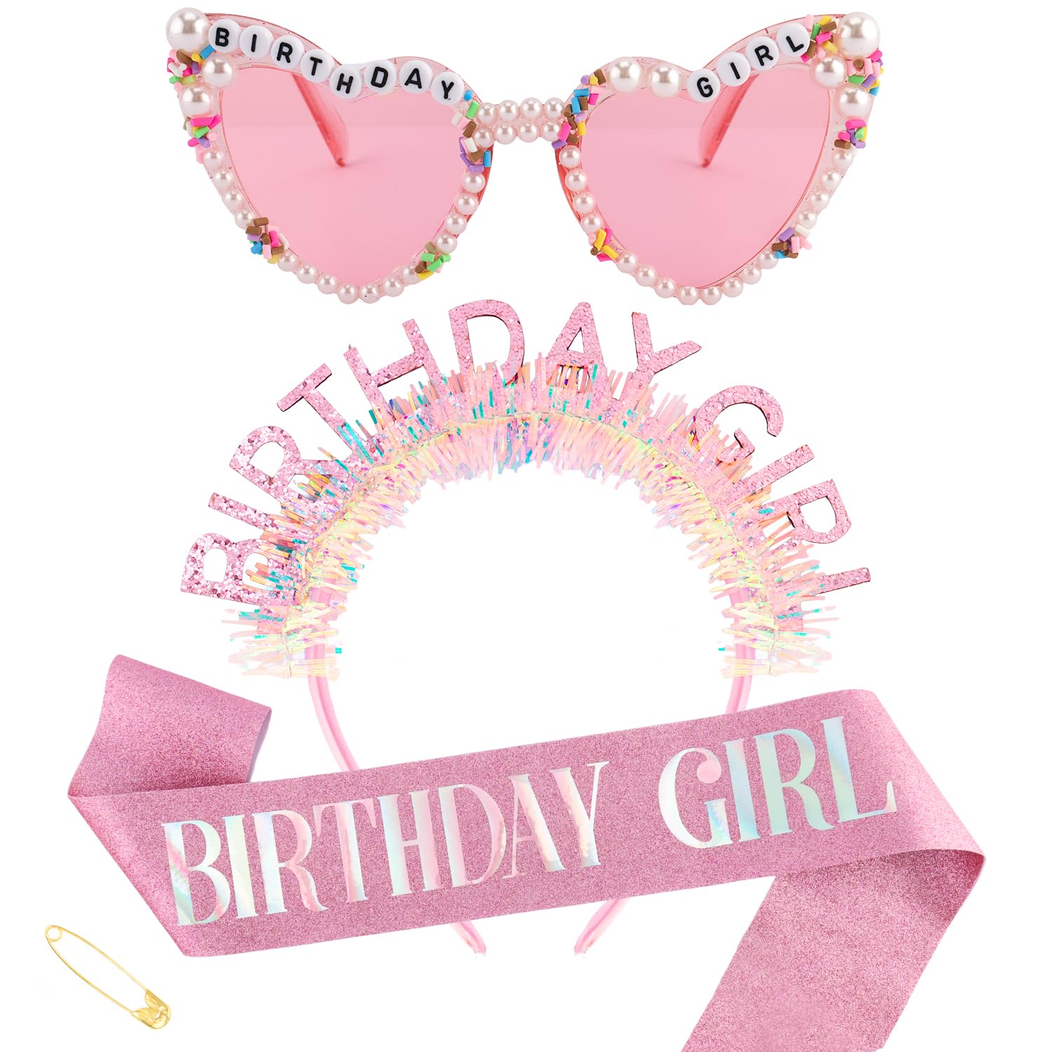 Birthday Girl Headband Sash Su - Birthday Sash Glitter review and price