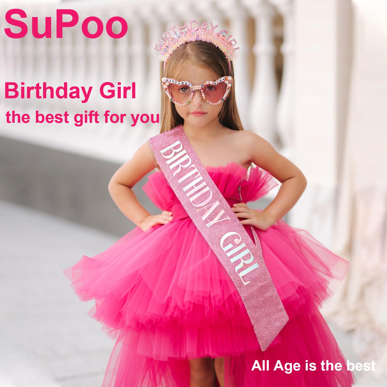 Birthday Girl Headband Sash Su - Birthday Sash Glitter review and price