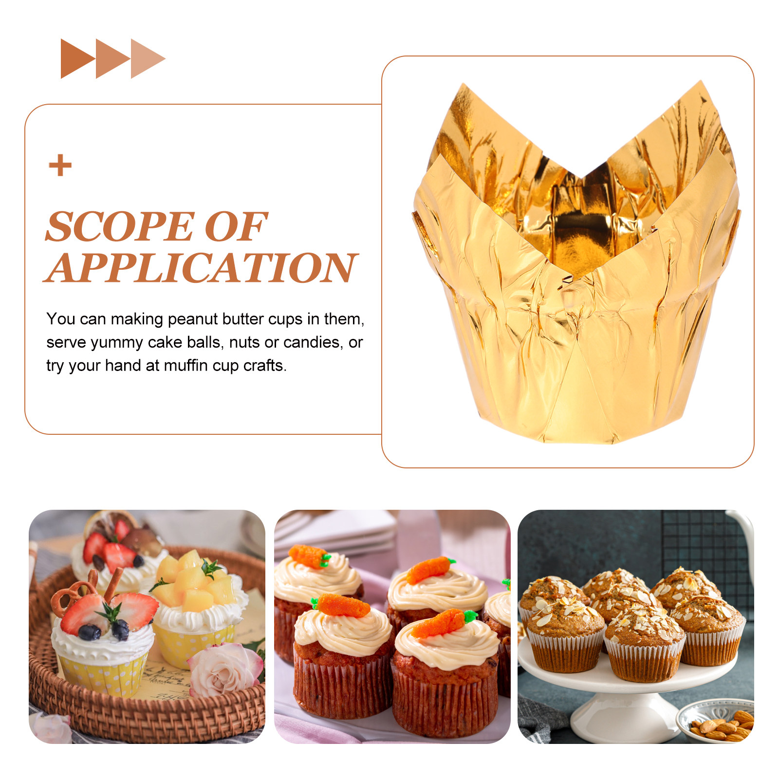 50Pcs Golden Cake Cups Premium - Plastic Cup 50Pcs review and price