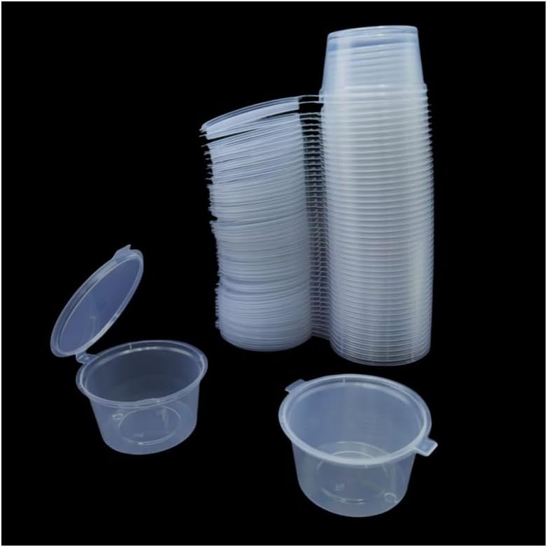 Disposable Clear Plastic Sauce - Plastic Cup 50Pcs review and price