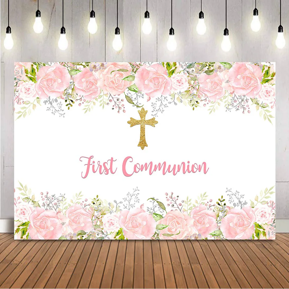 First Holy Communion Birthday  - Dessert Table Backdrop review and price