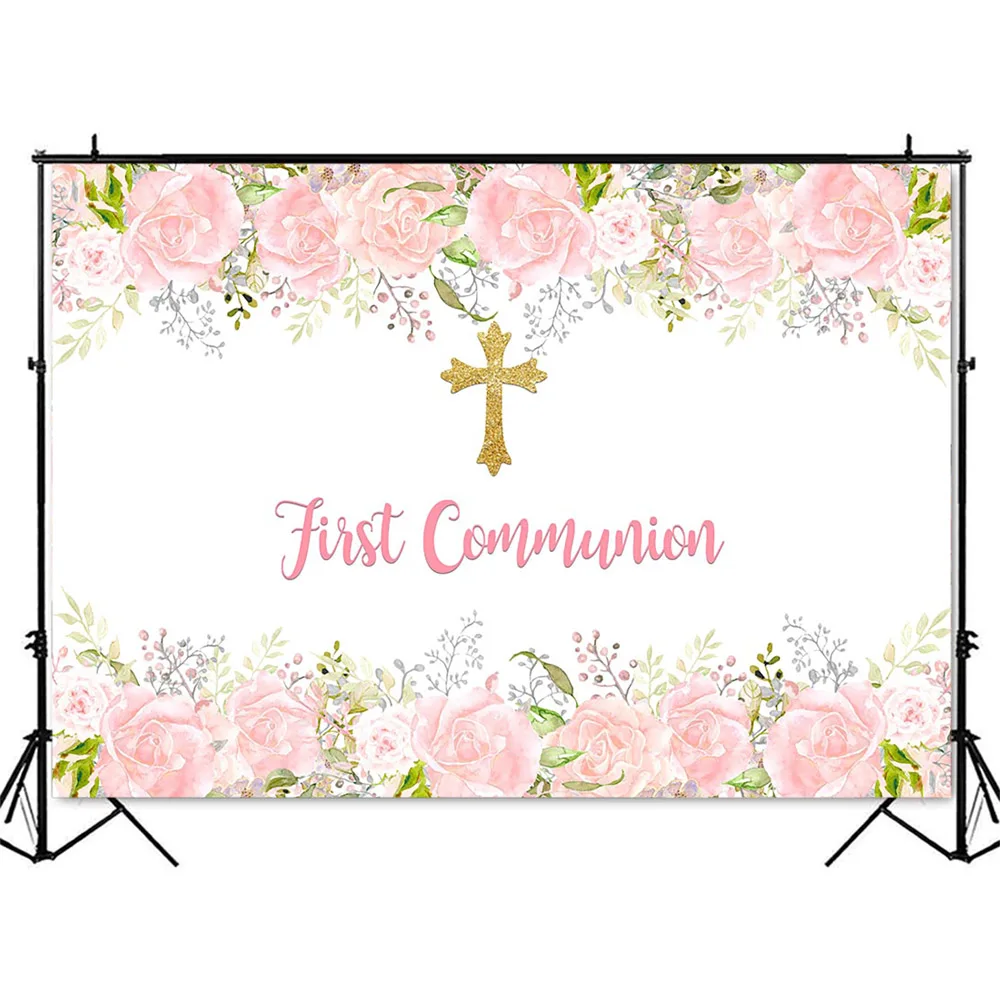 First Holy Communion Birthday  - Dessert Table Backdrop review and price