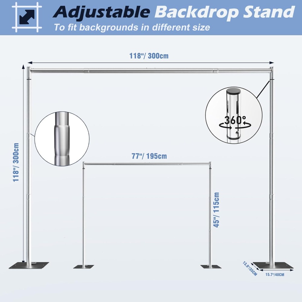 Heavy Duty Backdrop Stand Kit  - Photo Booth Frame review and price